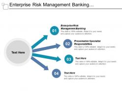Enterprise risk management banking presentation specialist responsibilities organizational boxes cpb
