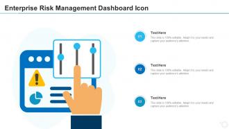 Enterprise risk management dashboard icon