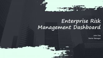 Enterprise Risk Management Dashboard PPT Guidelines ACP