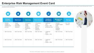 Enterprise risk management event card