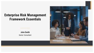 Enterprise Risk Management Framework Essentials PPT Graphics AT