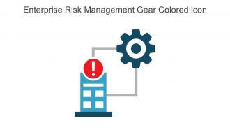 Enterprise Risk Management Gear Colored Icon In Powerpoint Pptx Png And Editable Eps Format
