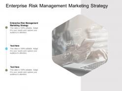 Enterprise risk management marketing strategy ppt powerpoint presentation infographics skills cpb