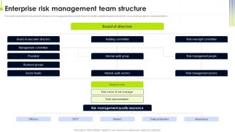 Enterprise Risk Management Team Operational Risk Management Strategic