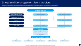 Enterprise Risk Management Team Structure Risk Management And Mitigation Strategy