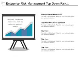 Enterprise risk management top down risk based approach cpb