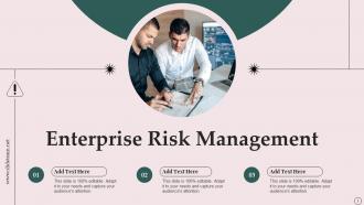 Enterprise Risk Mnagement Ppt Slides