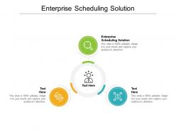 Enterprise scheduling solution ppt powerpoint presentation inspiration example topics cpb