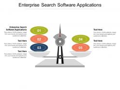 Enterprise search software applications ppt powerpoint presentation summary diagrams cpb