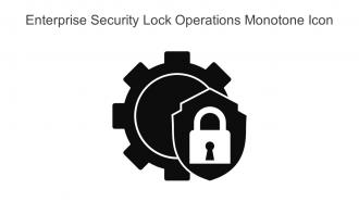 Enterprise Security Lock Operations Monotone Icon In Powerpoint Pptx Png And Editable Eps Format