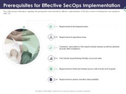 Enterprise security operations prerequisites for effective secops implementation ppt file formats
