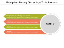 Enterprise security technology tools products ppt gallery slide download cpb