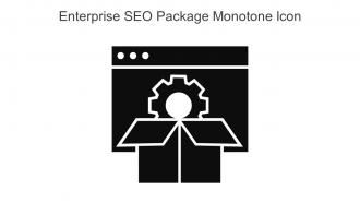 Enterprise SEO Package Monotone Icon In Powerpoint Pptx Png And Editable Eps Format
