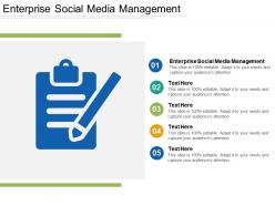 Enterprise social media management ppt powerpoint presentation gallery example introduction cpb