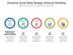 Enterprise social media strategy influencer marketing ppt powerpoint presentation visual aids professional cpb