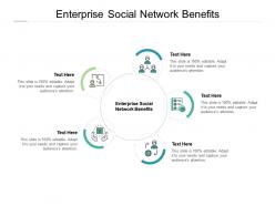 Enterprise social network benefits ppt powerpoint presentation slides ideas cpb