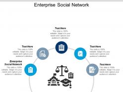 Enterprise social network ppt powerpoint presentation infographic template file formats cpb