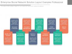Enterprise social network solution layout examples professional