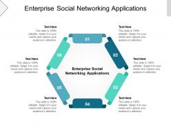Enterprise social networking applications ppt powerpoint presentation show master slide cpb