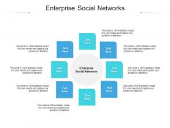 Enterprise social networks ppt powerpoint presentation infographic template slides cpb