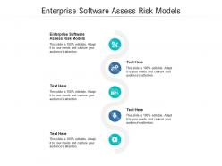Enterprise software assess risk models ppt powerpoint presentation slides background image cpb