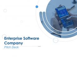 Enterprise software company pitch deck ppt template