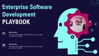 Enterprise Software Development Playbook Ppt Powerpoint Presentation Slides Background Designs