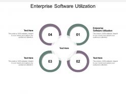 Enterprise software utilization ppt powerpoint presentation portfolio professional cpb