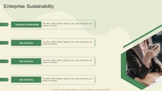 Enterprise Sustainability In Powerpoint And Google Slides Cpb