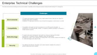 Enterprise Technical Challenges Managing The Successful Convergence Of It And Ot