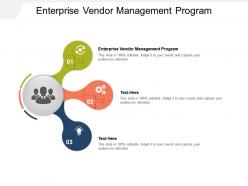 Enterprise vendor management program ppt powerpoint presentation model sample cpb