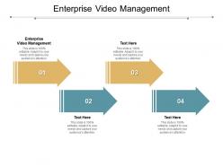 Enterprise video management ppt powerpoint presentation portfolio files cpb