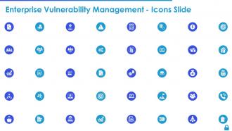 Enterprise vulnerability management icons slide