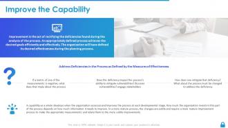 Enterprise vulnerability management improve the capability