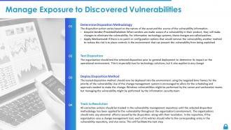 Enterprise vulnerability management manage exposure to discovered vulnerabilities