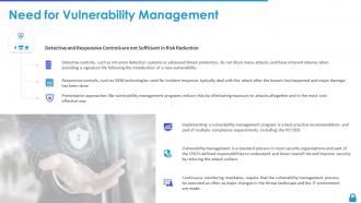 Enterprise vulnerability management need for vulnerability management