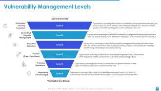 Enterprise vulnerability management vulnerability management levels
