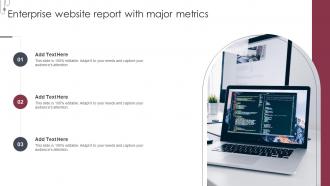 Enterprise Website Report With Major Metrics