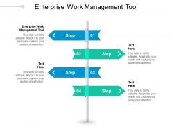 Enterprise work management tool ppt powerpoint presentation infographics slideshow cpb