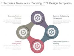 Enterprises resources planning ppt design templates