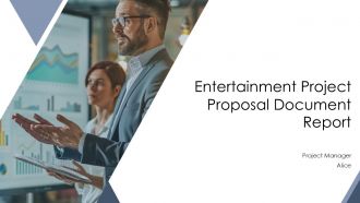 Entertainment Project Proposal Document Report PPT Mockup AT