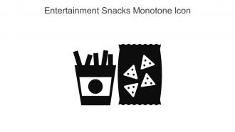 Entertainment Snacks Monotone Icon In Powerpoint Pptx Png And Editable Eps Format