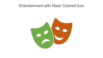 Entertainment With Mask Colored Icon In Powerpoint Pptx Png And Editable Eps Format