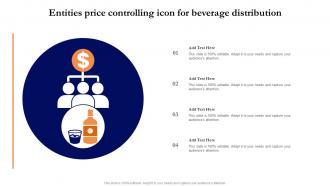 Entities Price Controlling Icon For Beverage Distribution