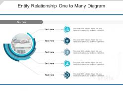 Entity relationship one to many diagram infographic template
