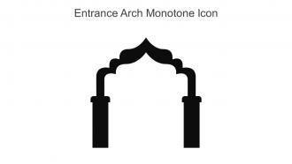 Entrance Arch Monotone Icon In Powerpoint Pptx Png And Editable Eps Format