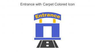 Entrance With Carpet Colored Icon In Powerpoint Pptx Png And Editable Eps Format