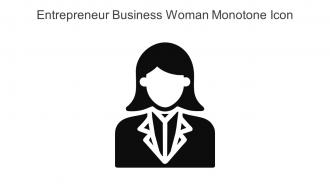 Entrepreneur Business Woman Monotone Icon In Powerpoint Pptx Png And Editable Eps Format