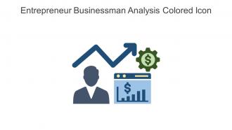 Entrepreneur Businessman Analysis Colored Icon In Powerpoint Pptx Png And Editable Eps Format