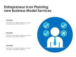 Entrepreneur Icon Planning New Business Model Services